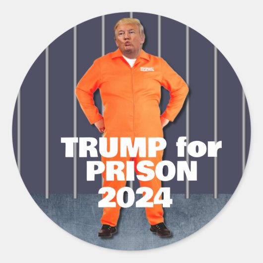2024年刑務所のトランプ ラウンドシール (正面)