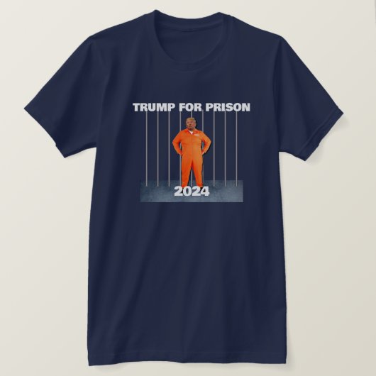 2024年刑務所のトランプ Tシャツ (デザイン正面)