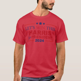 2024年勝利しよう カマラ Tシャツ