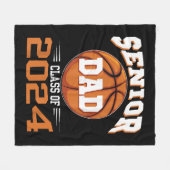 2024年卒の父 フリースブランケット (正面(横))