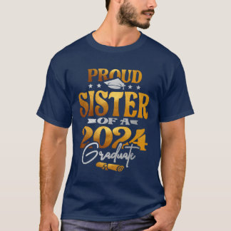 2024年卒業おめでとう 姉妹 クラスオブ24 レトロ Tシャツ