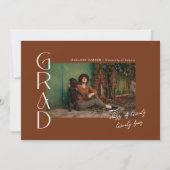 2024年卒業のテラコッタミニマリストクラス 招待状 (正面)