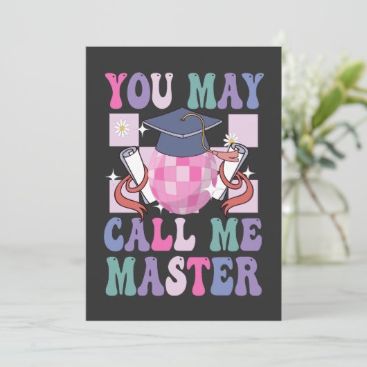 2024年卒業ギフトおもしろいマスターと呼んでくれ 招待状 (スタンド正面)