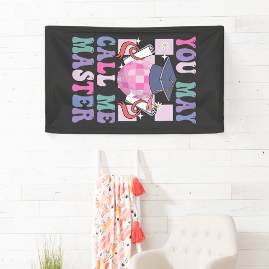 2024年卒業ギフトおもしろいマスターと呼んでくれ 横断幕 (インサイチュ)