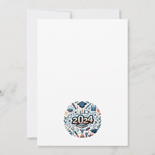 2024年卒業クラスイラストレーション卒業パーティー 招待状 (裏面)