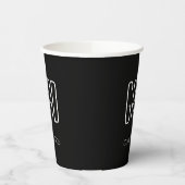 2024年卒業クラス白黒 紙コップ (左)