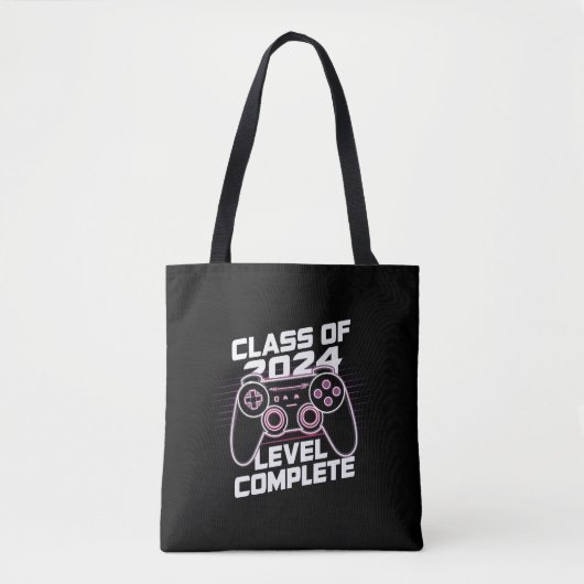 2024年卒業クラス レベルコンプリート シニア卒業 トートバッグ (正面)