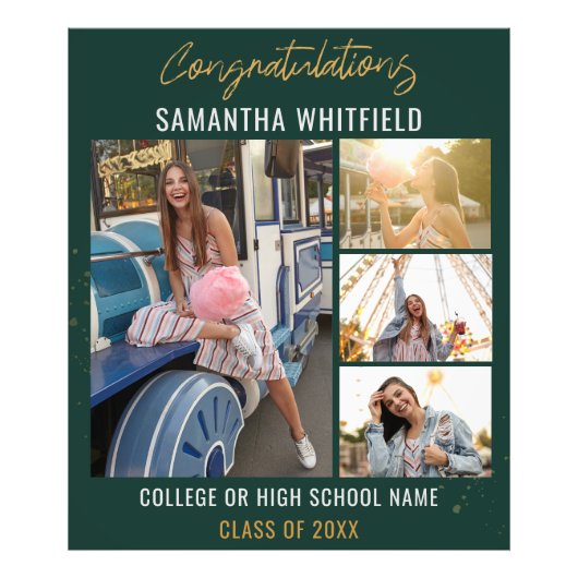 2024年卒業コラージュ・グリーン・グラード フォトプリント            (正面)