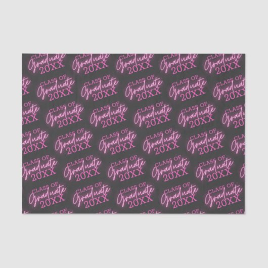 2024年卒業ネオンピンク台本クラス 薄葉紙 (正面)