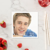 2024年卒業パーティー写真少年ガイ スタンダードカクテルナプキン (インサイチュ)