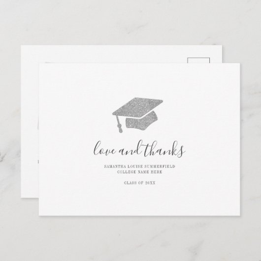 2024年卒業フォトグラードサンキュー ポストカード (正面/裏面)