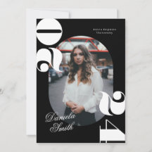 2024年卒業モダンの白黒はっきりしたクラス