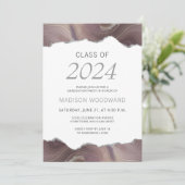2024年卒業写真Taupe Silver Agate 招待状 (スタンド正面)