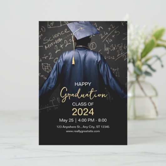 2024年卒業式招待状 招待状 (スタンド正面)