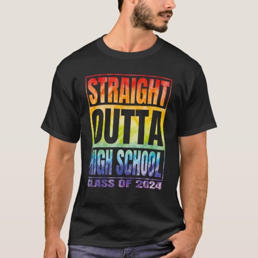 2024年卒業生のストレートアウトタ高校クラス Tシャツ (正面)