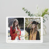 2024年卒業発表の写真クラス 箔シーズンカード (立ち正面)