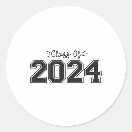 2024年卒業者2024年卒 ラウンドシール (正面)