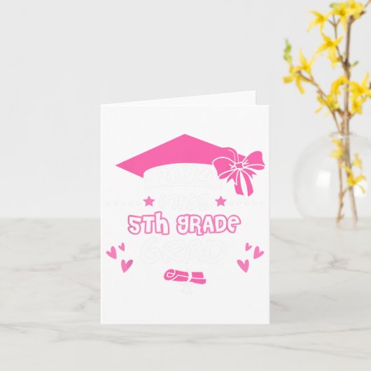 2024年卒業5年生 カード (黄色い花)