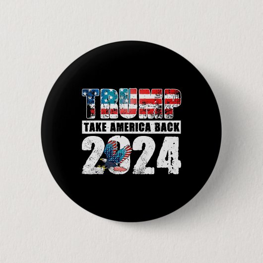 2024年国旗2024年7月トランプ4日4日 缶バッジ (正面)