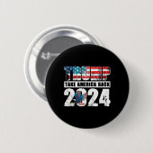 2024年国旗2024年7月トランプ4日4日 缶バッジ (正面&裏面)