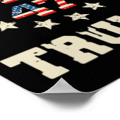 2024年国旗(背面)アメリカを連れ戻すトランプ国旗4 ポスター (角)