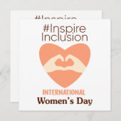 2024年国際的女子インクルージョンインスパイア数 招待状 (正面/裏面)