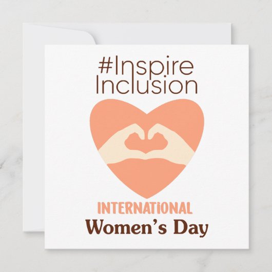 2024年国際的女子インクルージョンインスパイア数 招待状 (正面)
