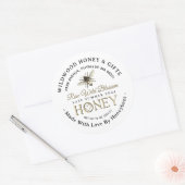 2024年夏にミツバチの愛で作られたハチミツ ラウンドシール (封筒)