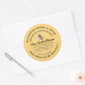 2024年夏のハチミツでミツバチの愛で作られる ラウンドシール (封筒)