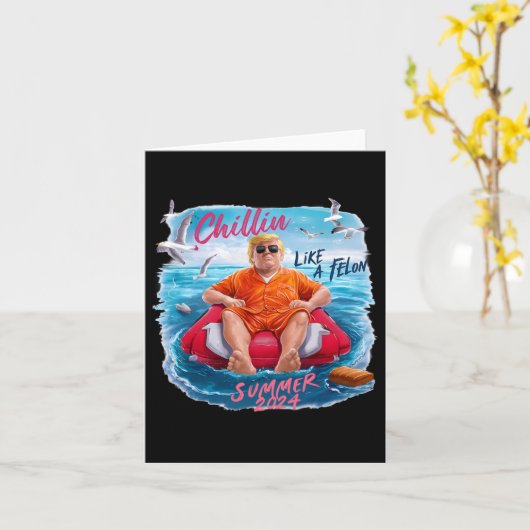 2024年夏の大統領おもしろいの重役のように カード (黄色い花)