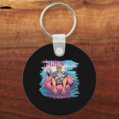 2024年夏の大統領おもしろいの重役のように キーホルダー (正面)