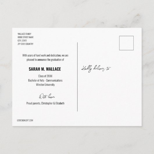 2024年大学大学院写真カスタム科 案内ポストカード (裏面)