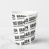 2024年大学院名白黒 紙コップ (右)