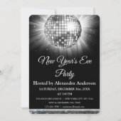 2024年大晦日パーティーシルバーディスコボール 招待状 (正面)