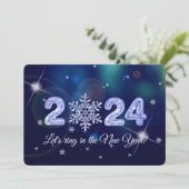 2024年大晦日パーティースノーフレーク 招待状 (スタンド正面)