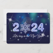 2024年大晦日パーティースノーフレーク 招待状 (正面)