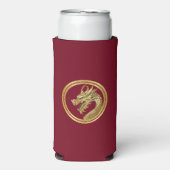 2024年大晦日パーティー中国の新年ドラゴン スリム缶クーラー (Seltzer正面)