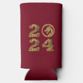 2024年大晦日パーティー中国の新年ドラゴン スリム缶クーラー (裏面)