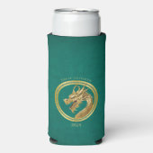 2024年大晦日パーティー中国の新年ドラゴン スリム缶クーラー (Seltzer正面)