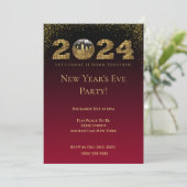 2024年大晦日パーティー – ボール – NYC-Red 招待状 (スタンド正面)