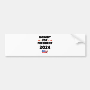 2024年大統領に誰もいらない バンパーステッカー