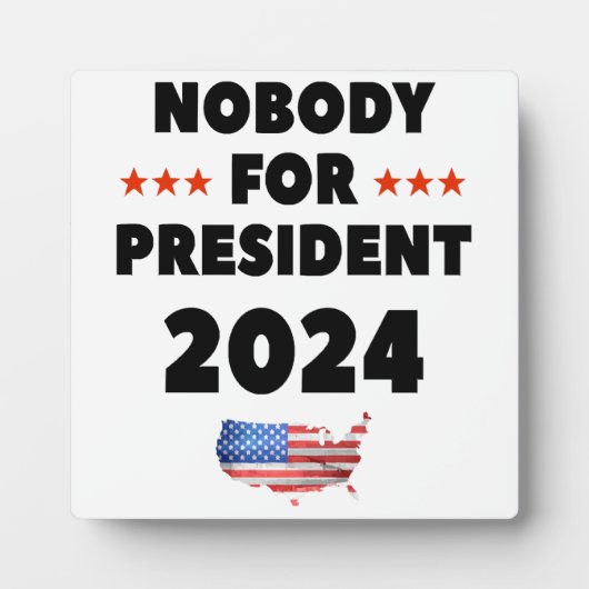 2024年大統領に誰もいらない フォトプラーク (正面)
