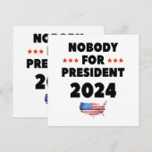 2024年大統領に誰もいらない 招待状 (正面/裏面)