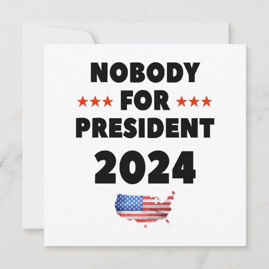 2024年大統領に誰もいらない 招待状 (正面)