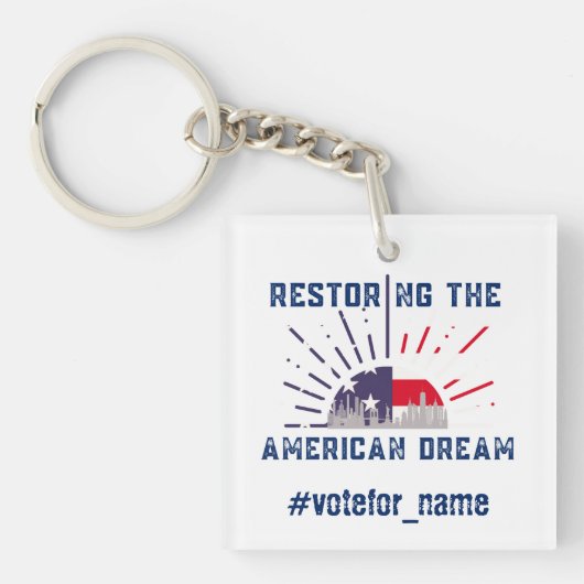 2024年大統領の米国選挙 キーホルダー (正面)