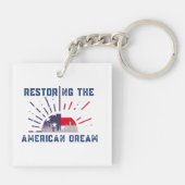 2024年大統領の米国選挙 キーホルダー (裏面)