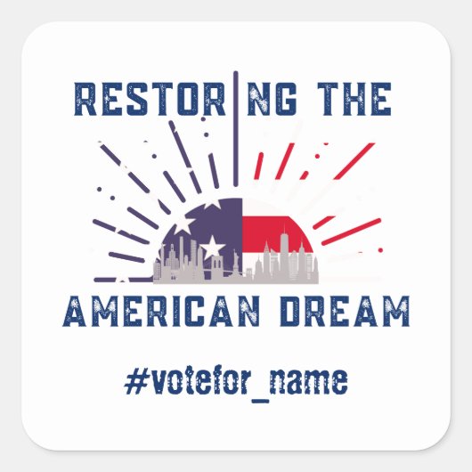 2024年大統領の米国選挙 スクエアシール (正面)