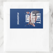 2024年大統領の米国選挙 長方形シール (バッグ)