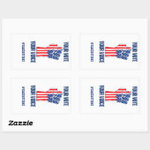 2024年大統領の米国選挙 長方形シール (シート)