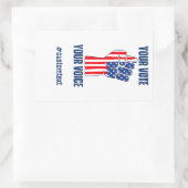 2024年大統領の米国選挙 長方形シール (バッグ)